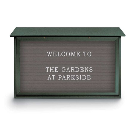 United Visual Products Indoor Enclosed Combo Board, 48"x36", White Frame/Burgundy & Pumice UVCB4836W-BURGUN-PUMICE